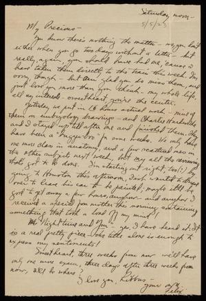 [Letter from Felix Butte to Elizabeth Kirkpatrick - May 5, 1923]