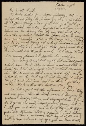 Primary view of object titled '[Letter from Felix Butte to Elizabeth Kirkpatrick - May 7, 1923]'.