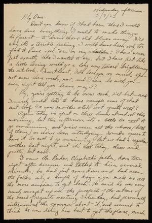 [Letter from Felix Butte to Elizabeth Kirkpatrick - May 9, 1923]