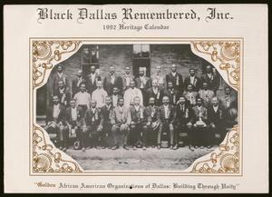 Black Dallas Remembered, Inc. 1992 Heritage Calendar