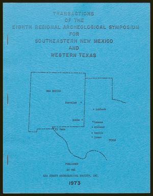 Primary view of object titled 'Transactions of the Regional Archeological Symposium for Southeastern New Mexico and Western Texas: 1972'.