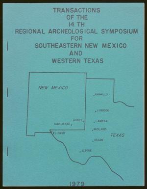 Transactions of the Regional Archeological Symposium for Southeastern New Mexico and Western Texas: 1978