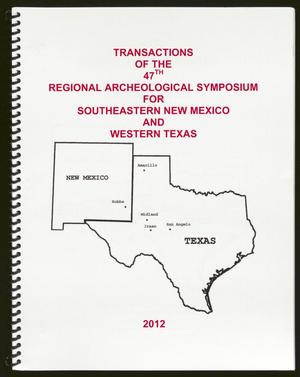 Primary view of object titled 'Transactions of the Regional Archeological Symposium for Southeastern New Mexico and Western Texas: 2011'.