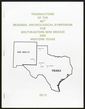 Primary view of object titled 'Transactions of the Regional Archeological Symposium for Southeastern New Mexico and Western Texas: 2012'.
