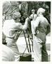 Photograph: [Admiral Nimitz Being Filmed]