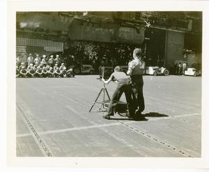 [Photographing Group of Sailors]