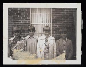 [1976 Rockwall First Baptist Members: Four Boys]