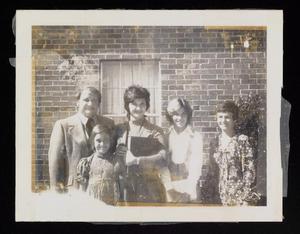 [1976 Rockwall First Baptist Members: Four Adults and Girl]
