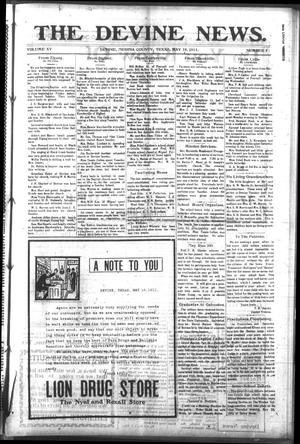 The Devine News. (Devine, Tex.), Vol. 15, No. 5, Ed. 1 Thursday, May 18, 1911