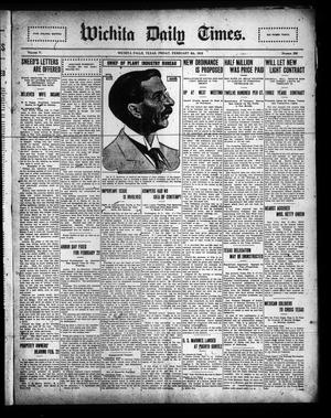 Wichita Daily Times. (Wichita Falls, Tex.), Vol. 5, No. 232, Ed. 1 Friday, February 9, 1912