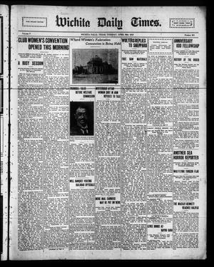Primary view of object titled 'Wichita Daily Times. (Wichita Falls, Tex.), Vol. 5, No. 301, Ed. 1 Tuesday, April 30, 1912'.