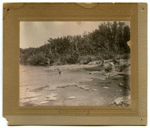 [Photograph of Campers at the Llano River]