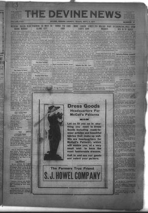 The Devine News (Devine, Tex.), Vol. 23, No. 21, Ed. 1 Thursday, September 4, 1919