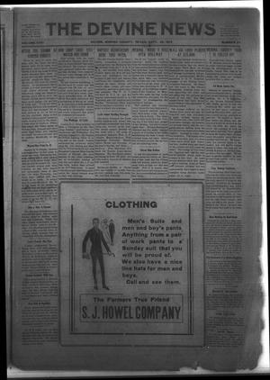 The Devine News (Devine, Tex.), Vol. 23, No. 24, Ed. 1 Thursday, September 25, 1919