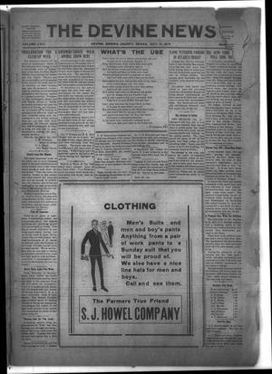 The Devine News (Devine, Tex.), Vol. 23, No. [27], Ed. 1 Thursday, October 16, 1919