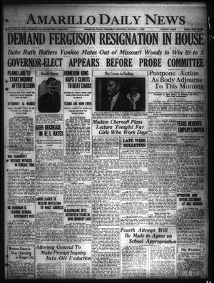 Amarillo Daily News (Amarillo, Tex.), Vol. 17, No. 279, Ed. 1 Thursday, October 7, 1926