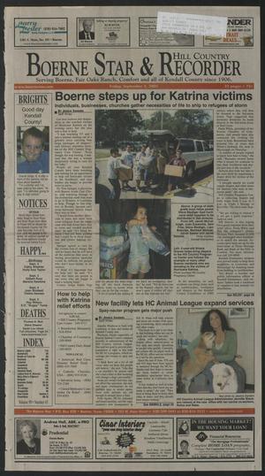 Boerne Star & Hill Country Recorder (Boerne, Tex.), Vol. 99, No. 63, Ed. 1 Friday, September 2, 2005