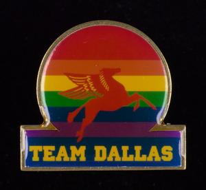 Primary view of object titled '[Team Dallas Pin]'.