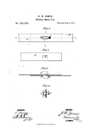 Primary view of object titled 'Improvement in Cotton-Bale Ties.'.