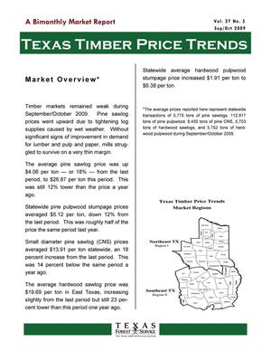 Texas Timber Price Trends, Volume 27, Number 5, September/October 2009