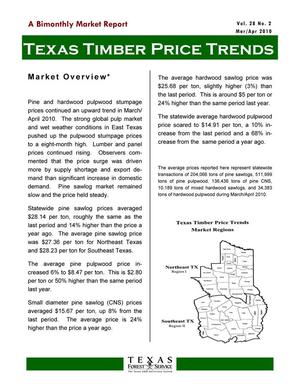 Texas Timber Price Trends, Volume 28, Number 2, March/April 2010