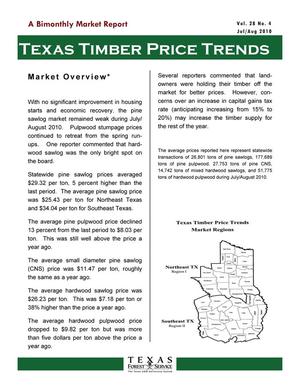Texas Timber Price Trends, Volume 28, Number 4, Jul/Aug 2010