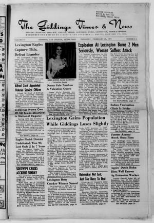 The Giddings Times & News (Giddings, Tex.), Vol. 81, No. 31, Ed. 1 Thursday, February 18, 1971