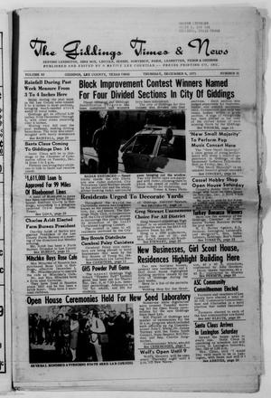 The Giddings Times & News (Giddings, Tex.), Vol. 82, No. 21, Ed. 1 Thursday, December 9, 1971
