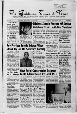 The Giddings Times & News (Giddings, Tex.), Vol. 84, No. 28, Ed. 1 Thursday, January 24, 1974