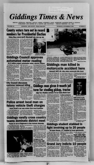 Giddings Times & News (Giddings, Tex.), Vol. 119, No. 23, Ed. 1 Thursday, November 6, 2008