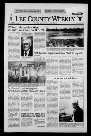 Lee County Weekly (Giddings, Tex.), Vol. 4, No. 9, Ed. 1 Thursday, January 26, 1989