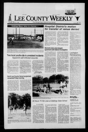 Lee County Weekly (Giddings, Tex.), Vol. 4, No. 22, Ed. 1 Thursday, April 27, 1989
