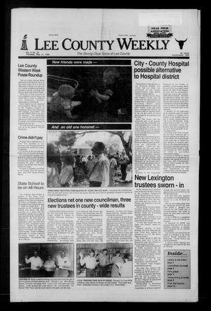 Lee County Weekly (Giddings, Tex.), Vol. 4, No. 24, Ed. 1 Thursday, May 11, 1989