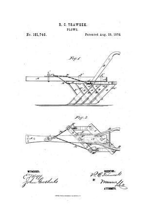 Primary view of object titled 'Improvement in Plows.'.