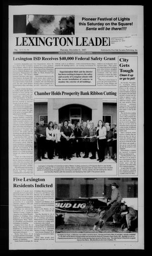 Lexington Leader (Lexington, Tex.), Vol. 11, No. 504, Ed. 1 Thursday, December 6, 2007