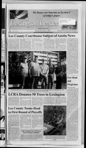 Primary view of object titled 'Lexington Leader (Lexington, Tex.), Vol. 13, No. 603, Ed. 1 Thursday, November 12, 2009'.