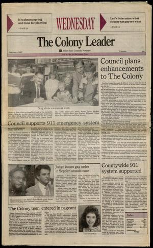 The Colony Leader (The Colony, Tex.), Vol. 6, No. 11, Ed. 1 Wednesday, February 4, 1987