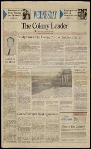 The Colony Leader (The Colony, Tex.), Vol. 6, No. 30, Ed. 1 Wednesday, June 17, 1987