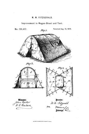 Primary view of object titled 'Improvement in Wagon-Sheet and Tent'.
