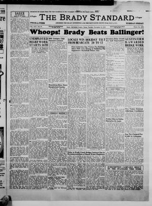 The Brady Standard (Brady, Tex.), Vol. 25, No. 65, Ed. 1 Tuesday, November 14, 1933