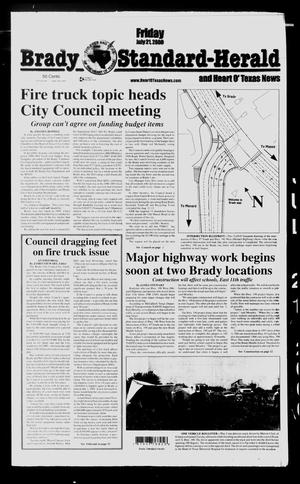 Primary view of object titled 'Brady Standard-Herald and Heart O' Texas News (Brady, Tex.), Ed. 1 Friday, July 21, 2000'.