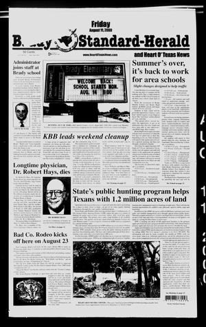 Brady Standard-Herald and Heart O' Texas News (Brady, Tex.), Ed. 1 Friday, August 11, 2000