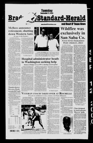 Brady Standard-Herald and Heart O' Texas News (Brady, Tex.), Ed. 1 Tuesday, September 12, 2000