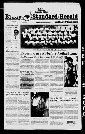Brady Standard-Herald and Heart O' Texas News (Brady, Tex.), Ed. 1 Friday, September 15, 2000