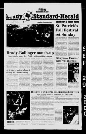 Brady Standard-Herald and Heart O' Texas News (Brady, Tex.), Ed. 1 Friday, September 29, 2000