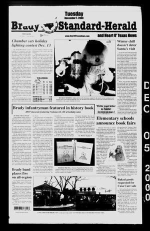 Primary view of object titled 'Brady Standard-Herald and Heart O' Texas News (Brady, Tex.), Ed. 1 Tuesday, December 5, 2000'.