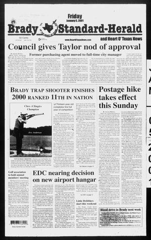Brady Standard-Herald and Heart O' Texas News (Brady, Tex.), Ed. 1 Friday, January 5, 2001