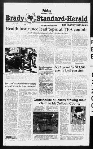 Brady Standard-Herald and Heart O' Texas News (Brady, Tex.), Ed. 1 Friday, February 2, 2001