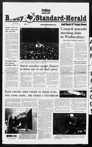 Brady Standard-Herald and Heart O' Texas News (Brady, Tex.), Ed. 1 Friday, April 6, 2001