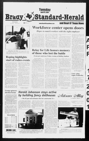 Brady Standard-Herald and Heart O' Texas News (Brady, Tex.), Ed. 1 Tuesday, April 17, 2001